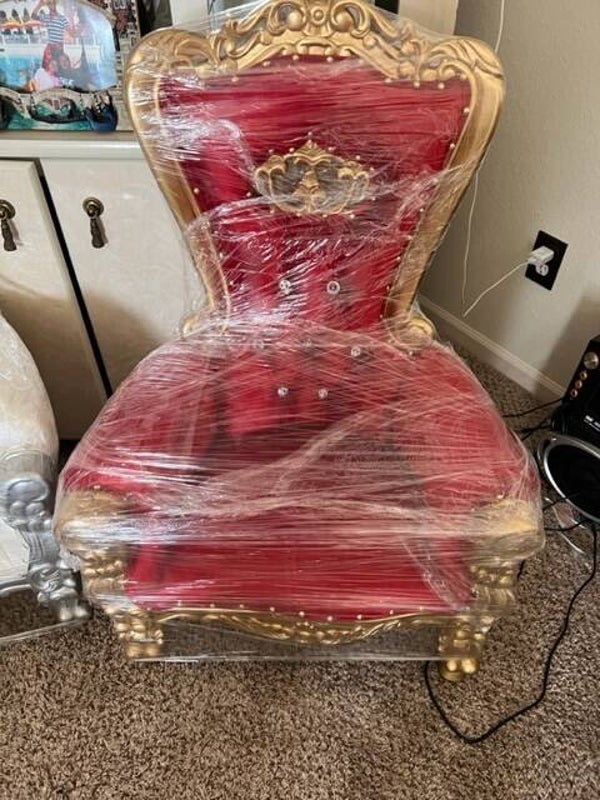 Kids Prince and Princess Throne Chair Package