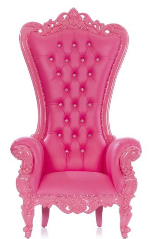 Adult Pink - Queen Throne Chair