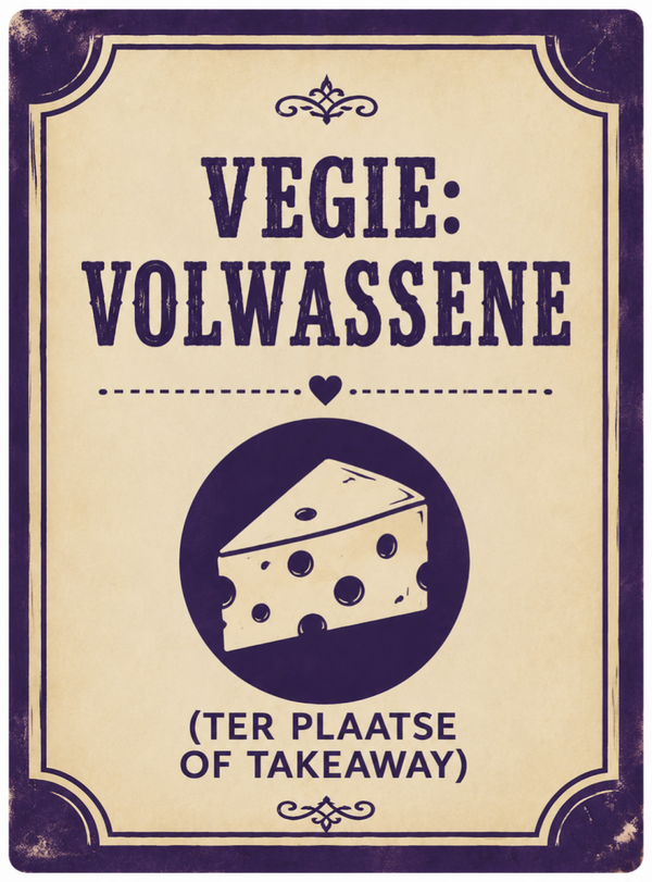 Kaasschotel: volwassene (ter plaatse of take away)