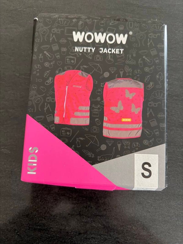 Kinderleuchtweste Grösse "S" in Leucht Pink