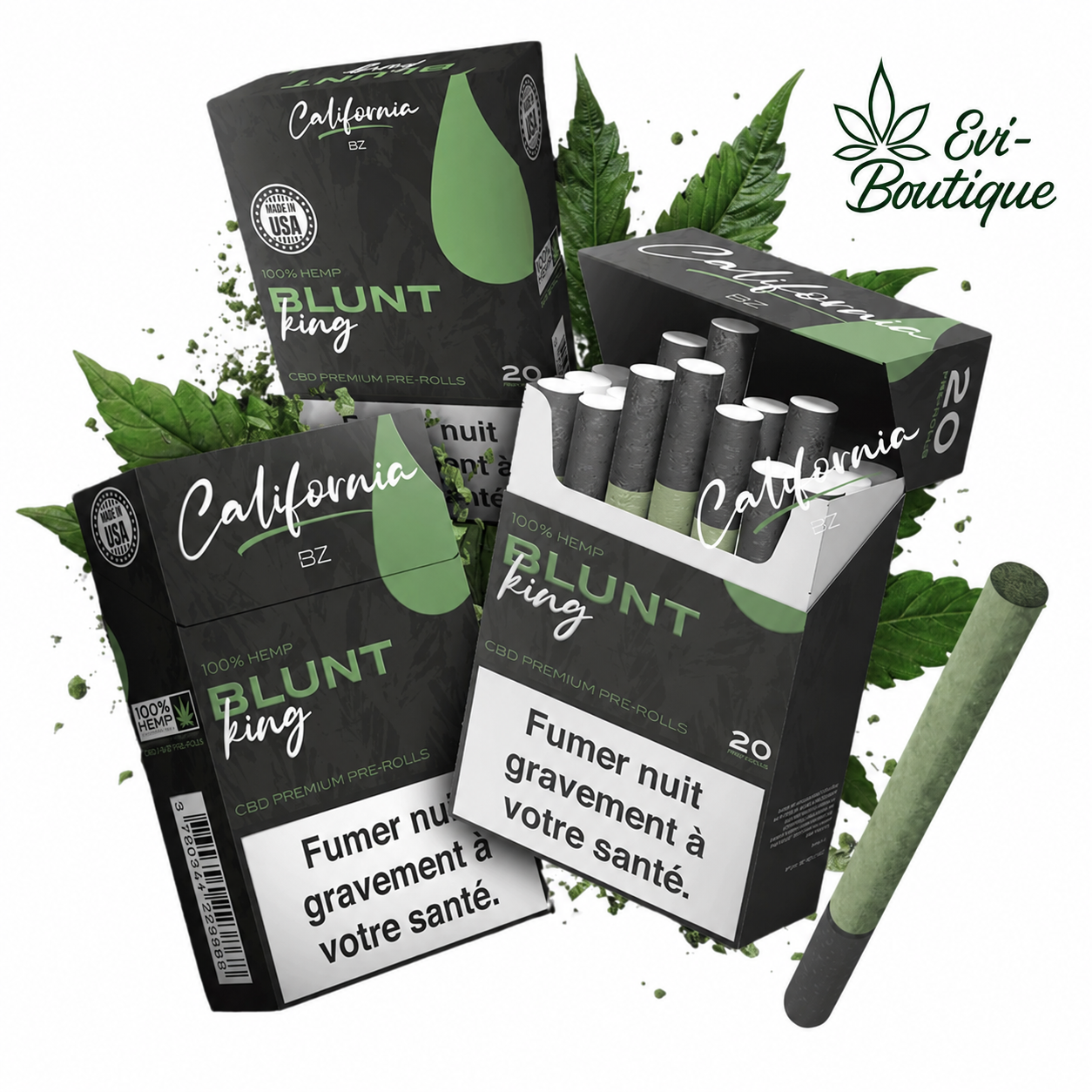 Cigarettes CBD Premium Blunt King California BZ