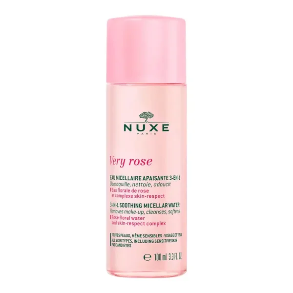 Eau Micellaire Apaisante 3-en-1 Nuxe Very Rose 100 ml