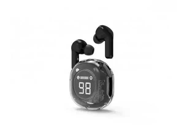 Écouteurs Gembird Intra-Auriculaires TWS Noir Transparent – TWST-01-BK