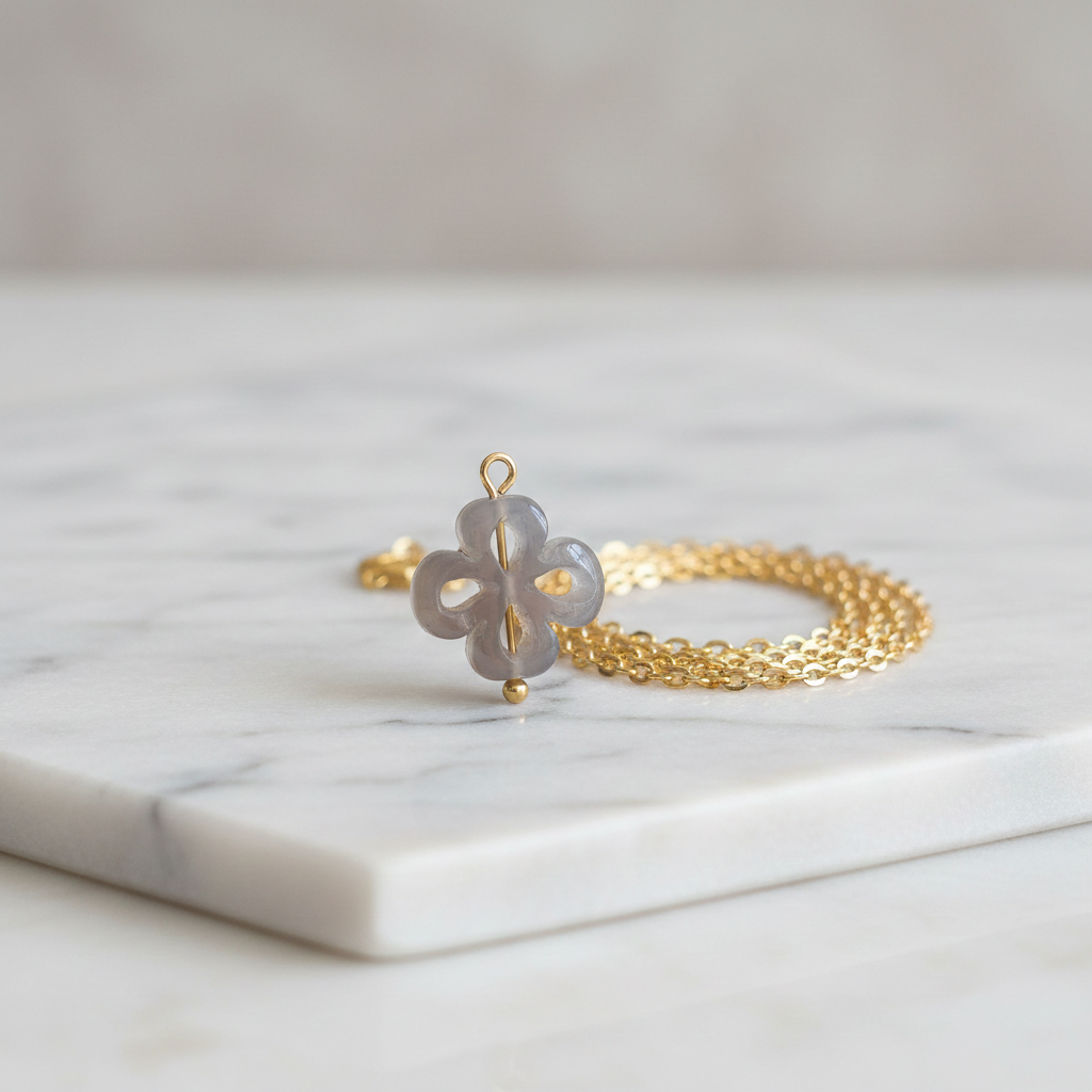 Agaat klavertje vier hangers handgemaakt