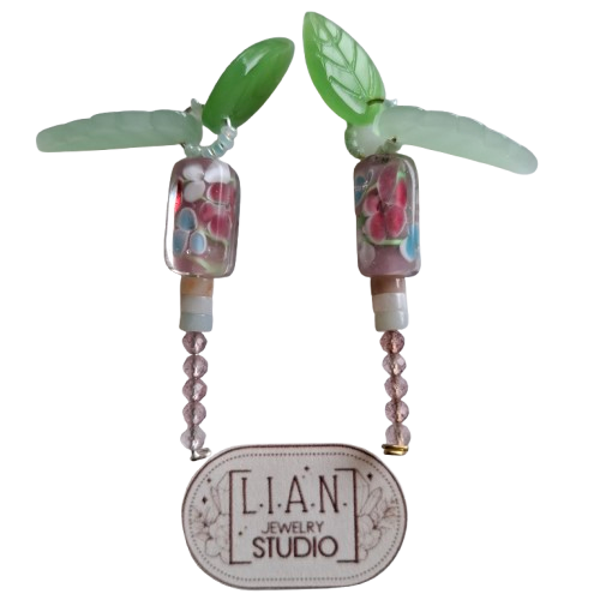 Dreamy Petal Wand edelsteen bedel