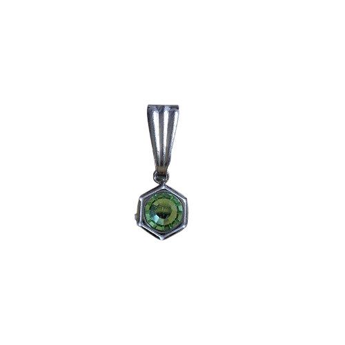 Geboortesteen augustus rvs klassieke hanger LIAN Studio