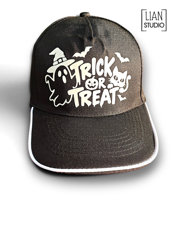 Trick or Treat Halloween cap night glow