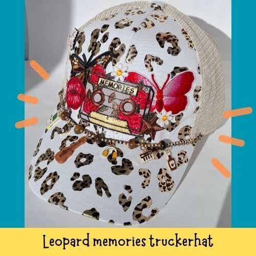 Leopard Memories truckerhat