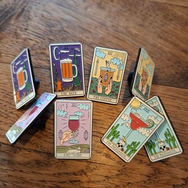Tarot-the drinks pins - drankjes speld