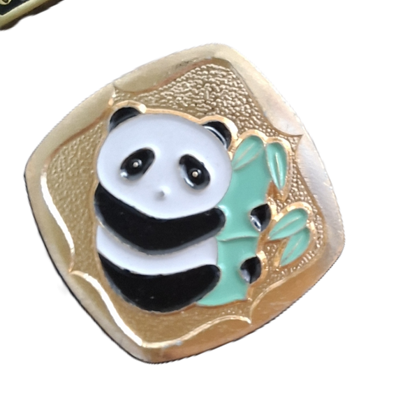 Vintage Panda broche - dieren speld