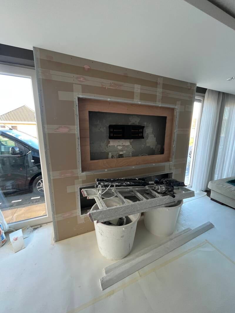 Cinewall afwerking stucplaten