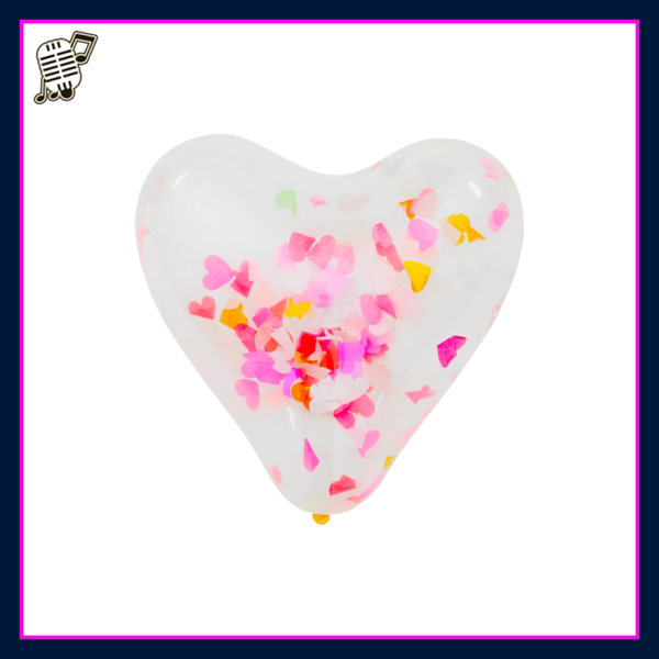 Confetti ballonnen hart