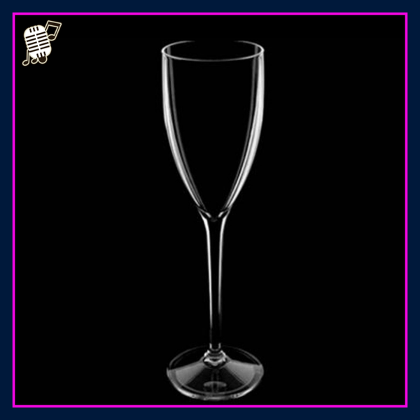 Champagneglazen 6 stuks van polycarbonaat transparant