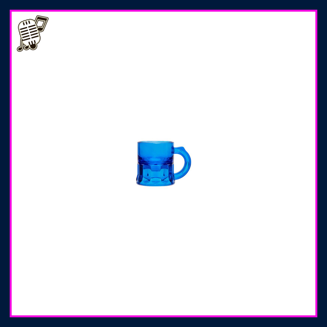 Shotglas minipul fluoriserend blauw 25 stuks