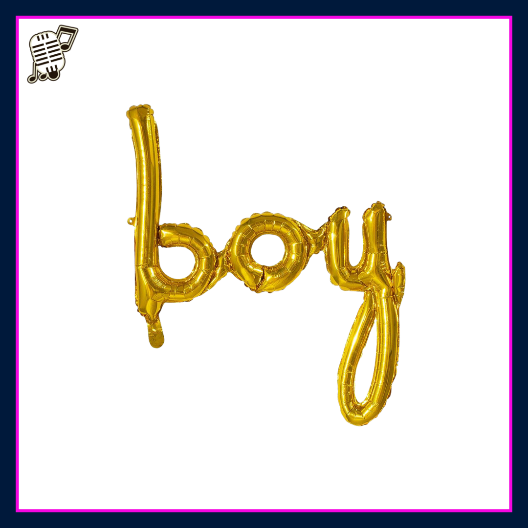 Folieballon boy goud