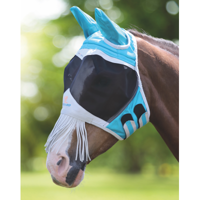 Masque mouche cheval équin été printemps flux d'air maille 73230OR Masque mouche cheval équin été printemps flux d'air maille 73230OR