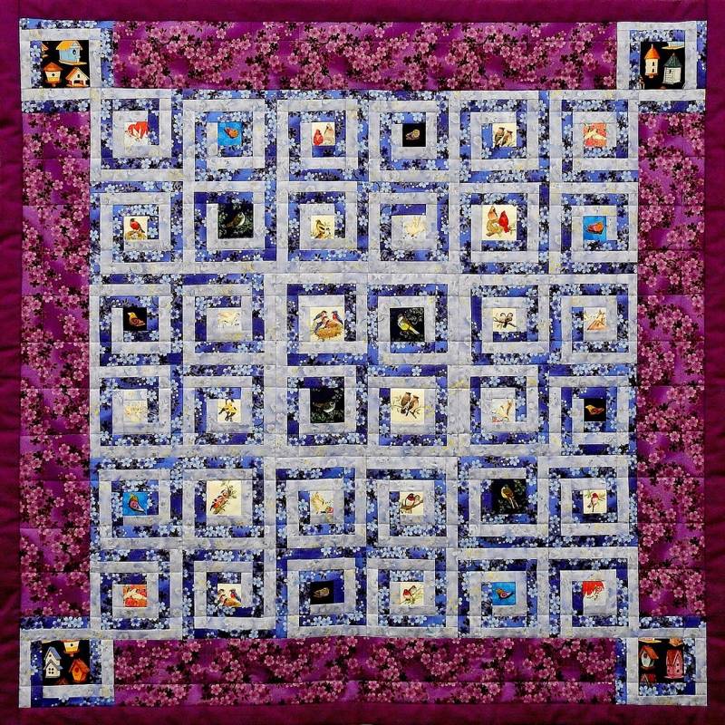 Muurquilt Q10 Birds@home.