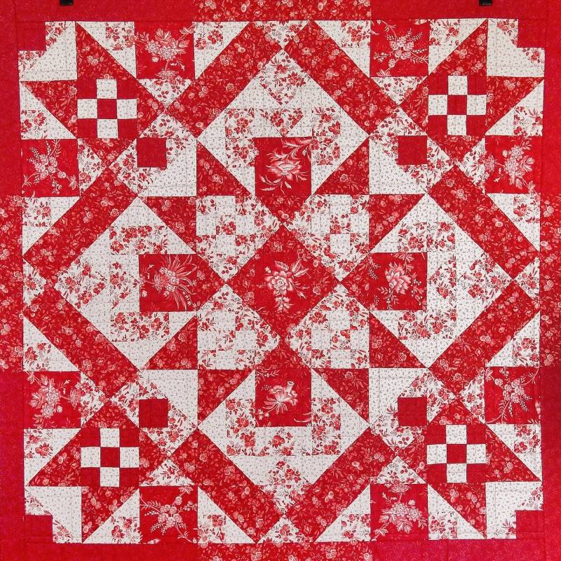 Muurquilt Quilt 14: Verliefd op warm rood