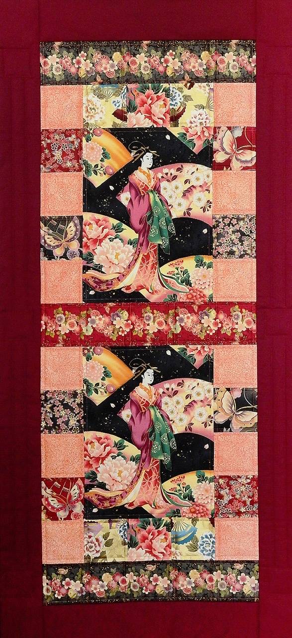 Deurhanger Quilt 12: Geisha 1.