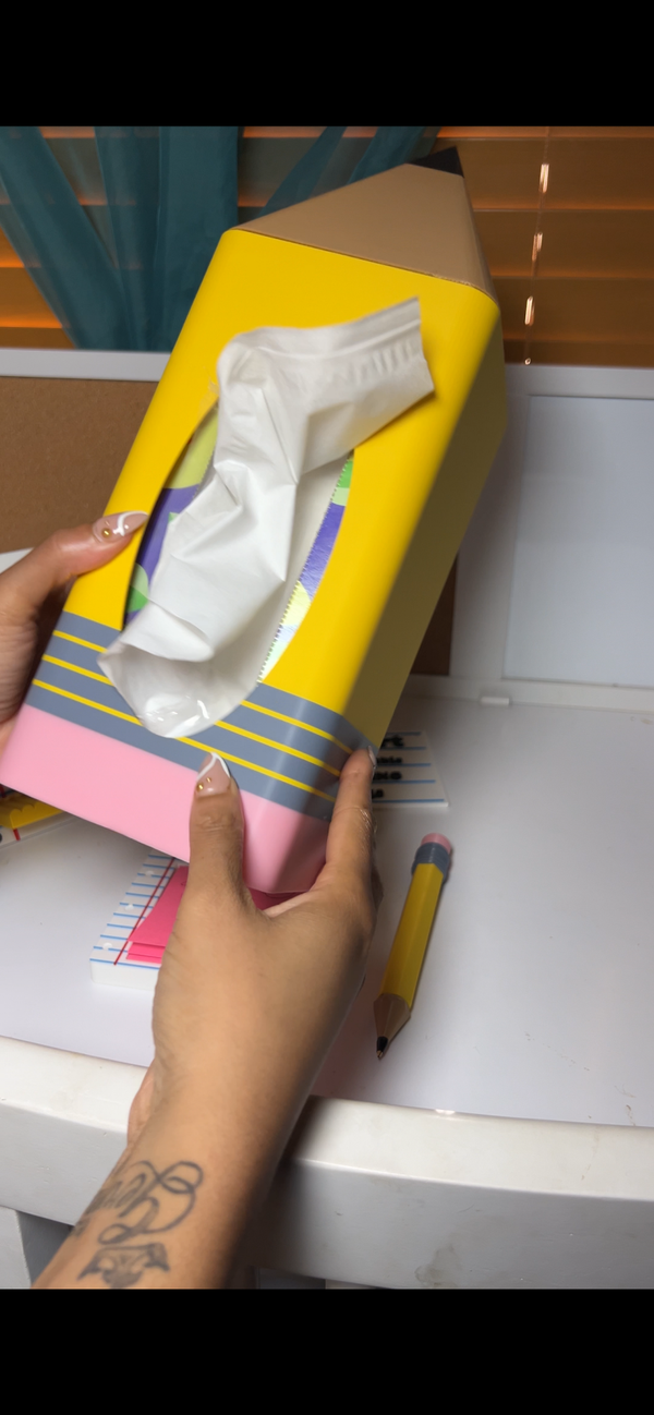 Pencil Kleenex Box