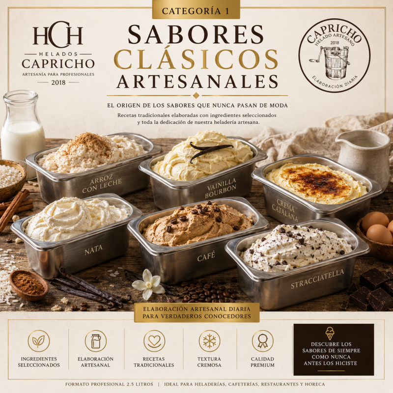  SABORES CLÁSICOS ARTESANALES