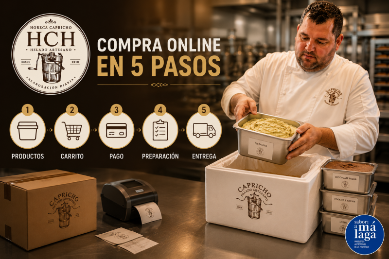 COMPRA ONLINE HORECA CAPRICHO EN 5 PASOS MARBELLA