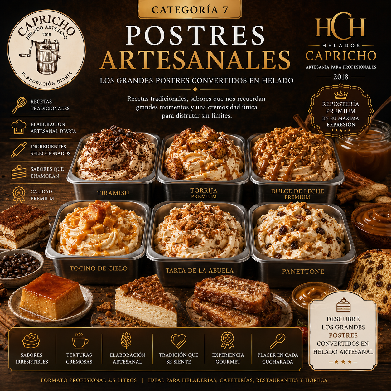 CHEESECAKES & QUESOS GOURMET