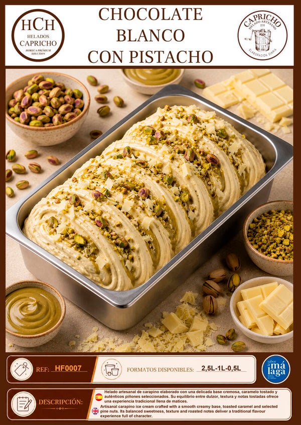 CHOCOLATE BLANCO CON PISTACHO - HF0007