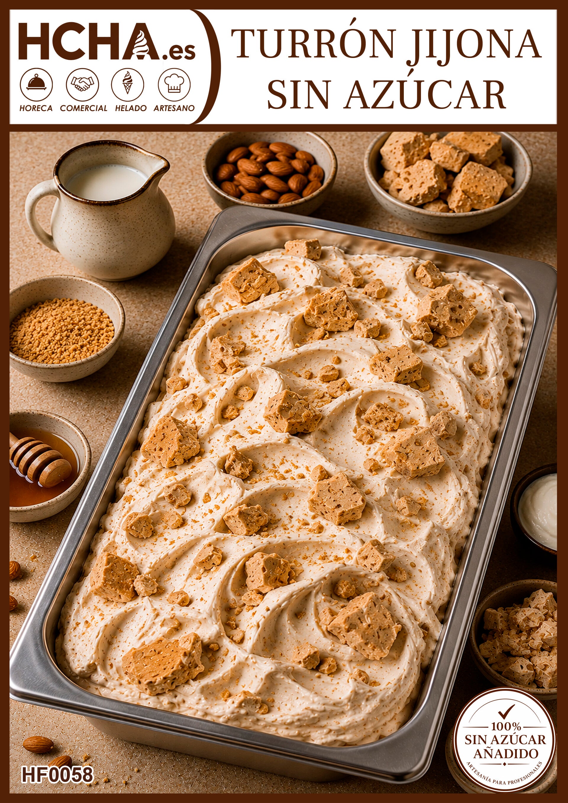TURRÓN DE JIJONA SIN AZÚCAR - HF0058