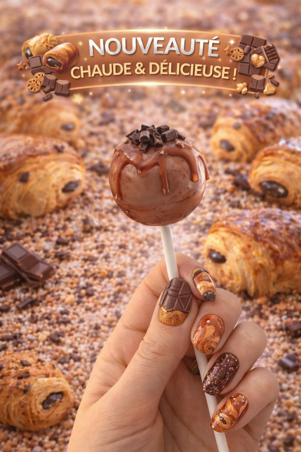 🥐 Sucette Parfumée Pain au Chocolat