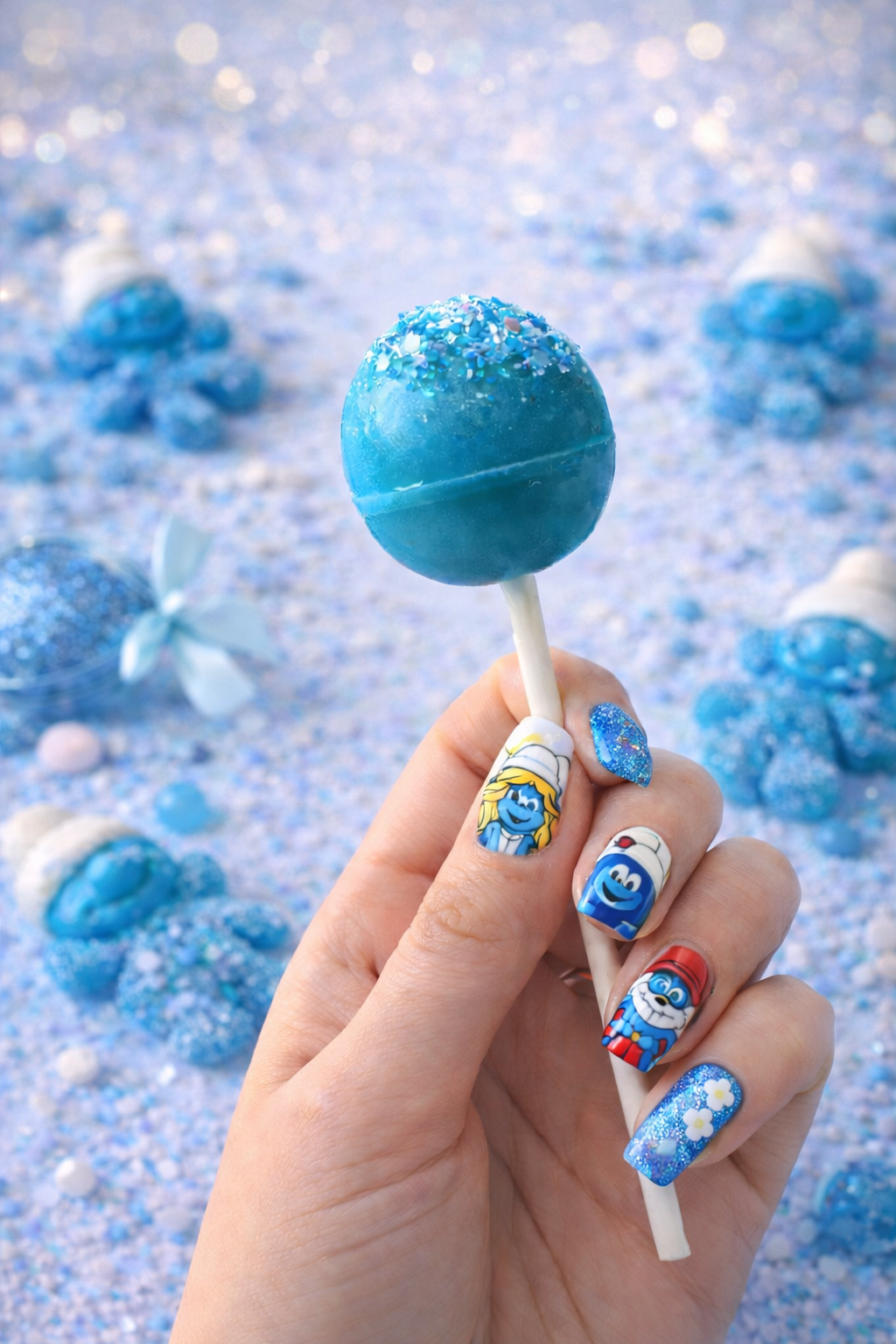 💙 Sucette Parfumée Schtroumpfs
