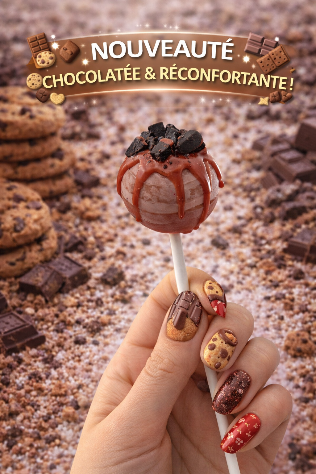 🍪 Sucette Parfumée Cookies Chocolat