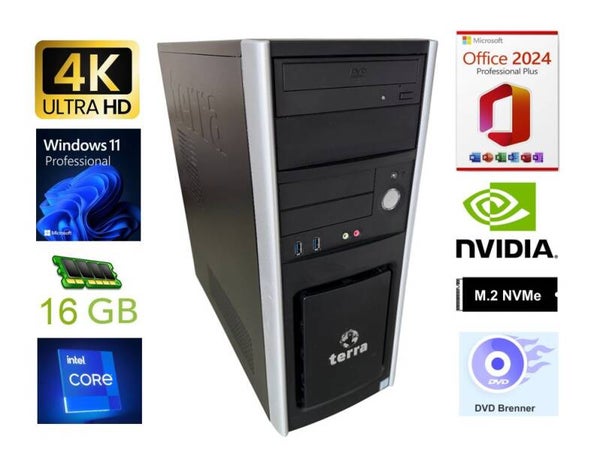 26-57  4K Office-PC | 4,2 GHz | bis 16 GB RAM | bis 6 TB | SSD | Win 11 Pro | Office 2024