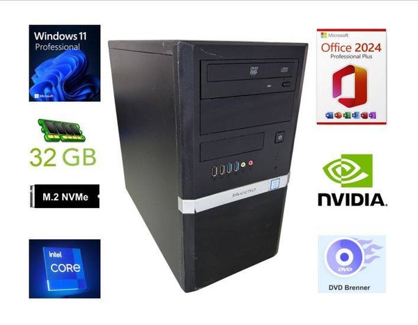 26-58 Office-PC | 4,0 GHz | bis 32 GB RAM | bis 6 TB | SSD | Win 11 Pro | Office24 Pro