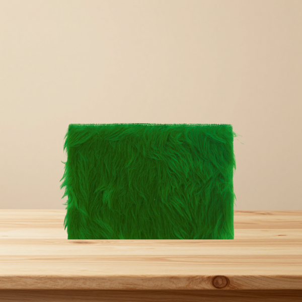 Kaartje extra: groen fluffy