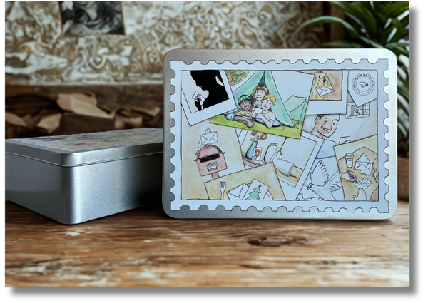 Exclusieve blikken doos voor wenskaarten