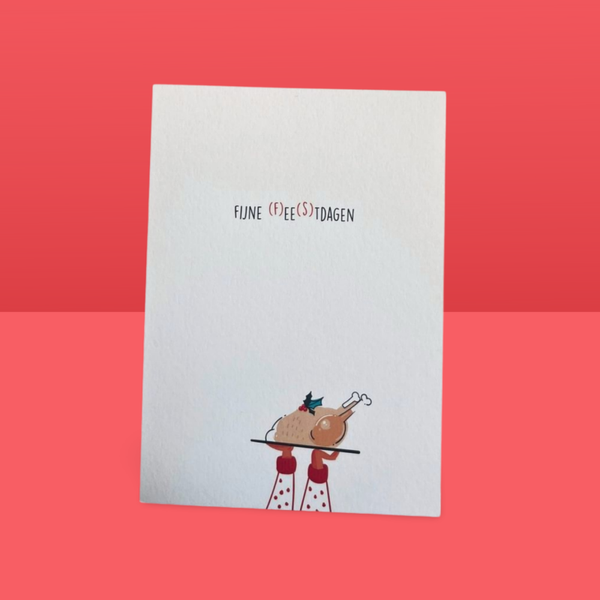 Kaartje kerst en nieuw: eetdagen