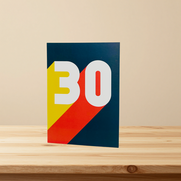 Verjaardagskaartje: 30