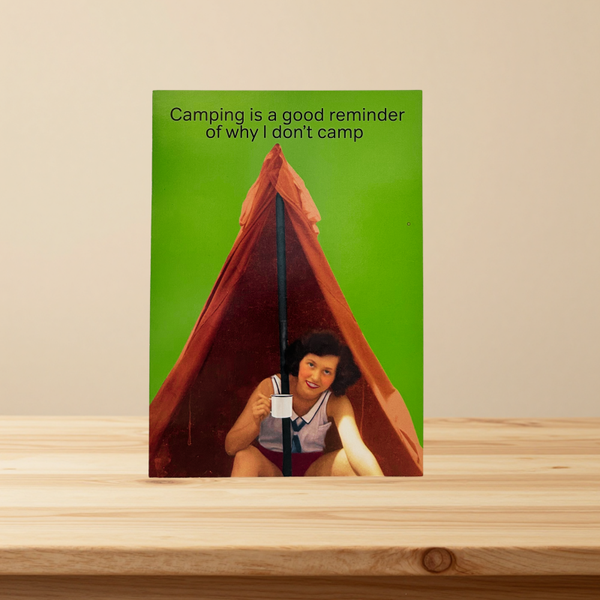 Kaartje zomaar: camping is so fun