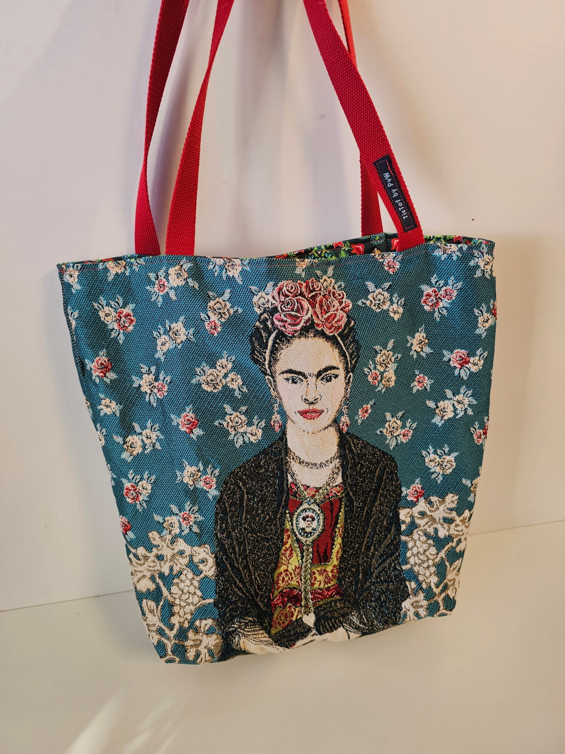 Small shopper Frida Kahlo blauw