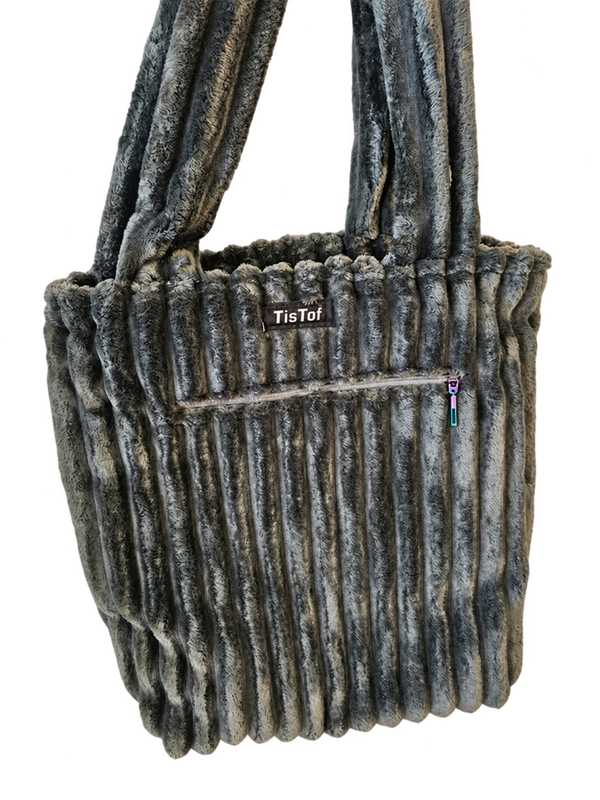small shopper van corduroy met bovenrits