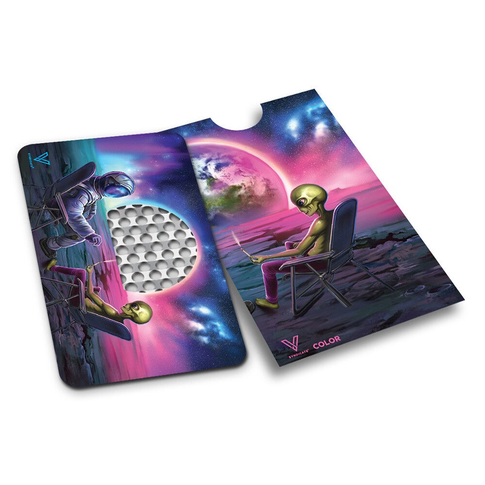 V-Syndicate Blunt Orbit Card Grinder – Compact, Discreet & Stoer Design