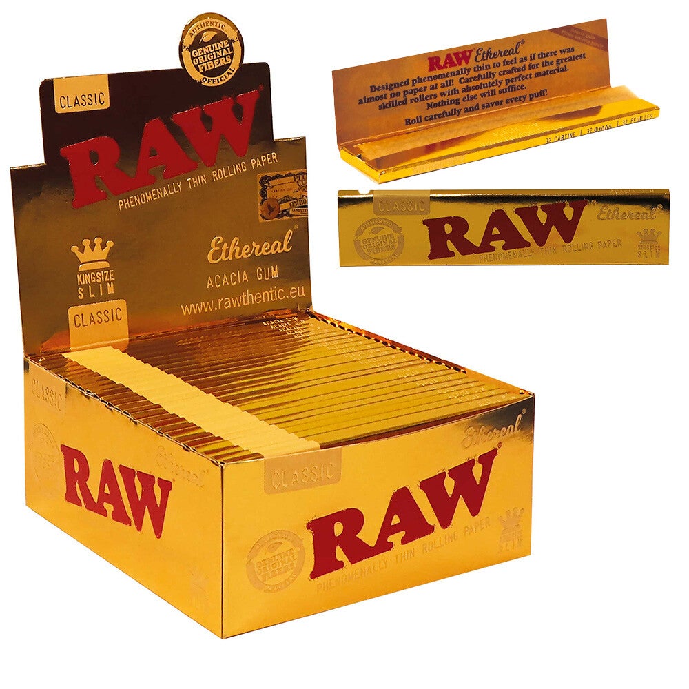 RAW Ethereal Vloei – Ultra Dun • Ongebleekt • Pure Smaakervaring