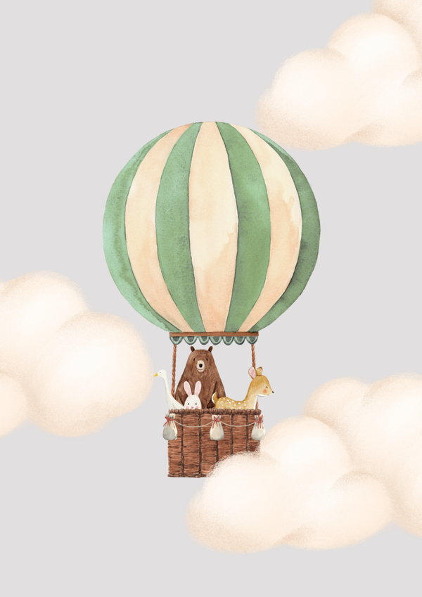 Poster - luchtballon