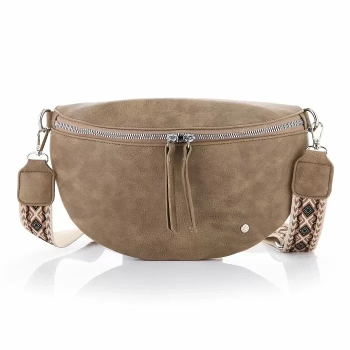 Heuptas khaki met luxe band