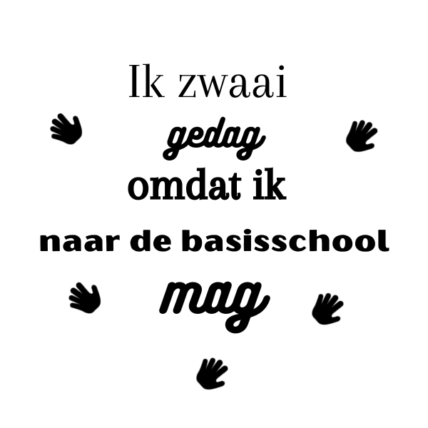 Ik zwaai gedag  - 10 stuks