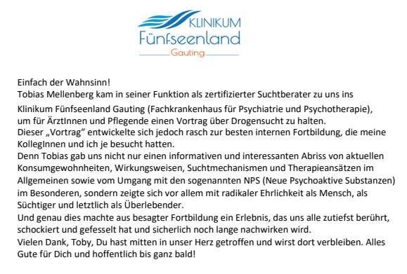 xperten-Expertise zu Neuen Psychoaktiven Substanzen (NPS) und Wirkungsweisen – Dozent Tobias Mellenberg für medizinisches Fachpersonal
