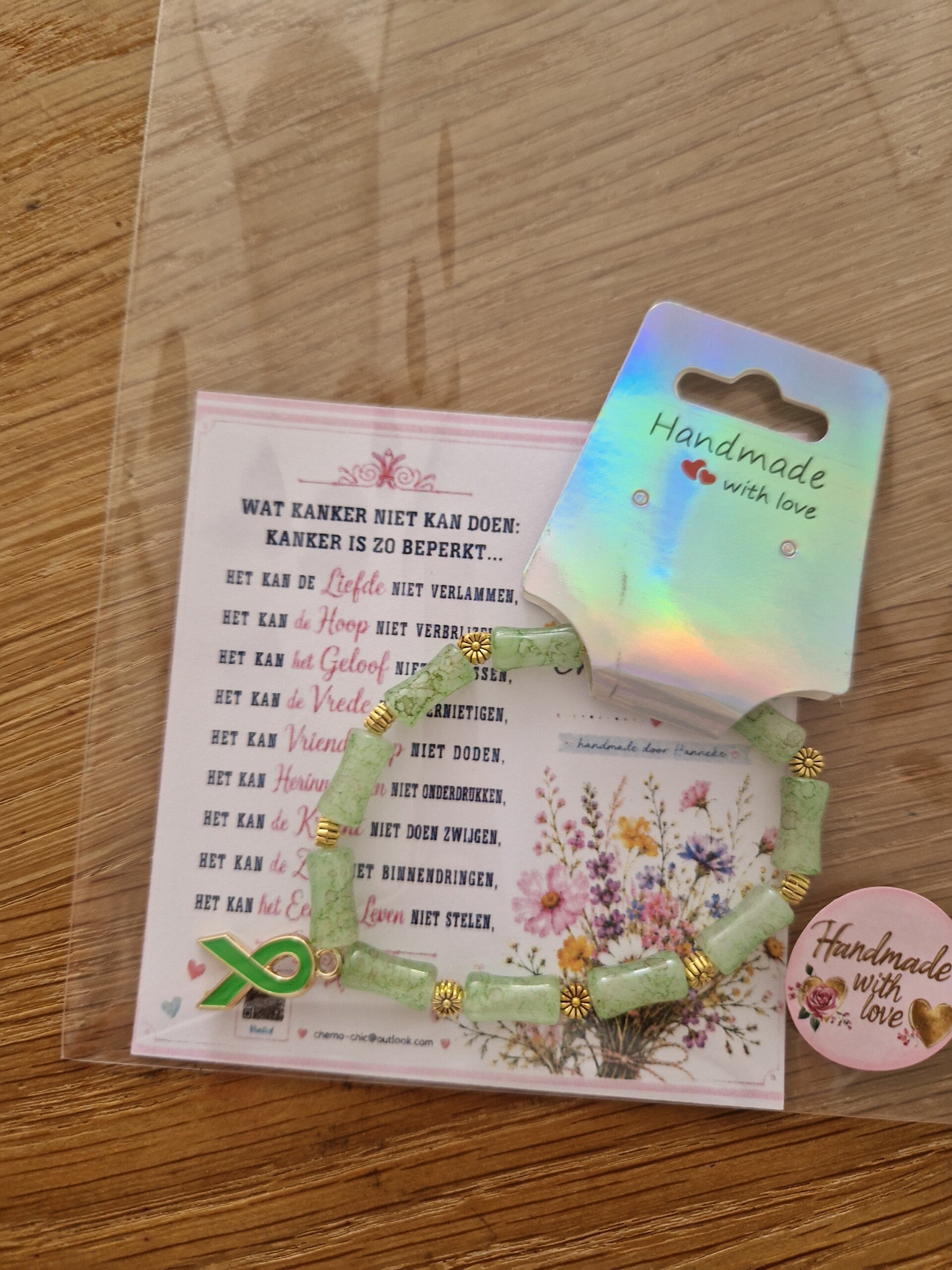 Armband groen-green ribbon 3