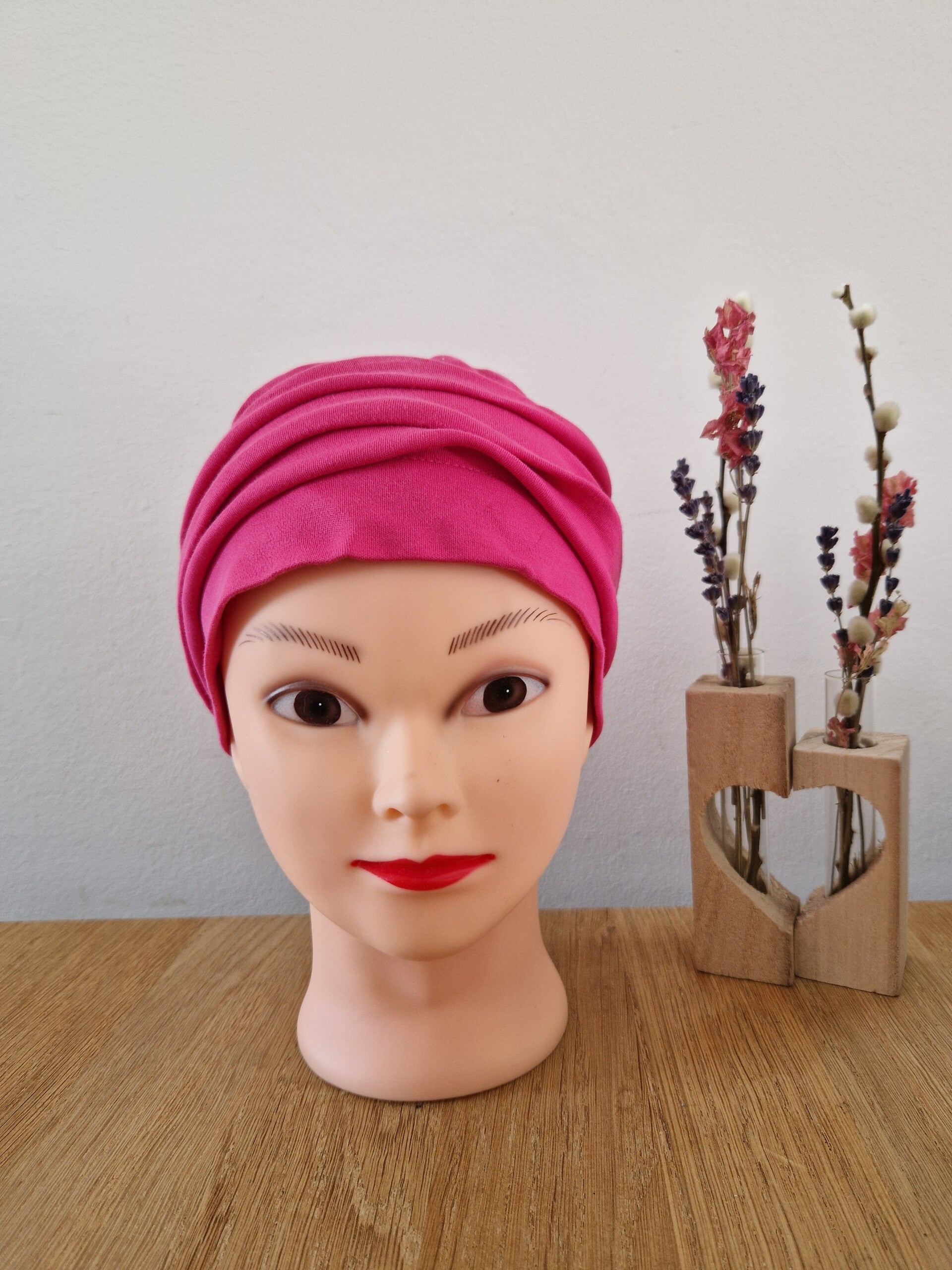 Plooimutsje fuchsia uni