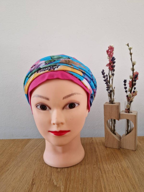 Set fuchsia blauw